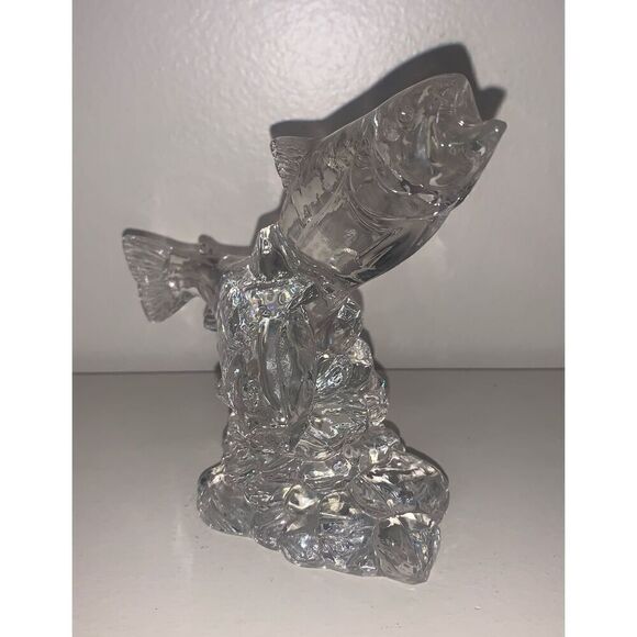 Princess House Clear Fish Pair Figurine - Picture 2 of 6